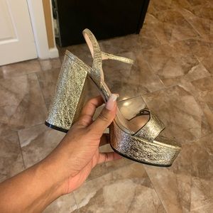 Platform sandal with Double G